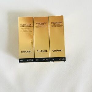Chanel Sublimage La Crème Les Grains De Vanille Trio in Gold Packaging